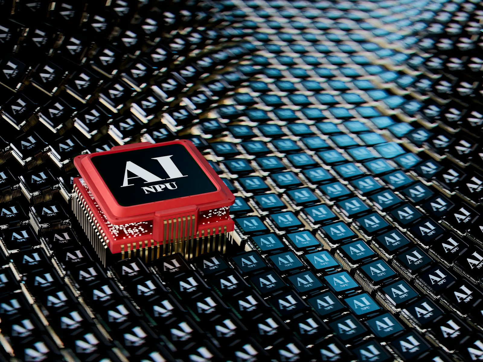 A micro processor sitting on top of a table wait Spin Rewriter instruction