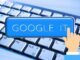 keyboard, hand, google, plus, computer, cursor, finger, touch, character, symbol, request, letters, input, pc, tap, google