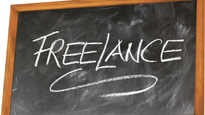 Photo by geralt board, freelance, freelancer, self-employed, writing, chalk, blackboard, letters,