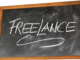 board, freelance, freelancer, self-employed, writing, chalk, blackboard, letters,