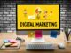 digital marketing, computer, desk, workplace, computer desk, screen