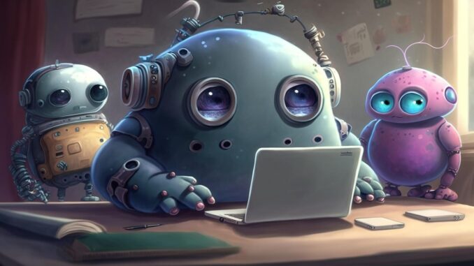 Photo by Alexandra_Koch ai-generated, monster, robot, future, chatbot, chatgpt, prompt
